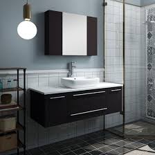 modern wall mount bathroom vanity set