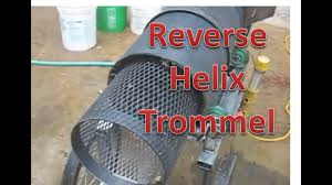 portable reverse helix gold trommel