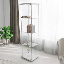 Jasmoder White Glass Cabinet Display