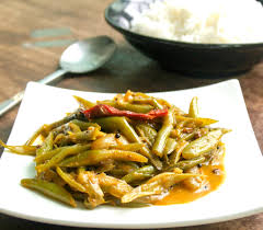 simple green beans masala curry with