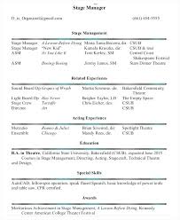 Stage Management Paperwork Template Copyofthebeauty Info