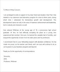 Sample Letter of Recommendation for Scholarship       Examples in     Get Yourself Into College College application report writing download Template net The Completed  Application Montrose Provides Transcripts Letters of Recommendation