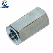 China Din6334 Zinc Plated Hex Long Nut Round Long Nuts