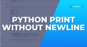 python print without newline easy step