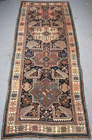 antique caucasian akstafa long rug