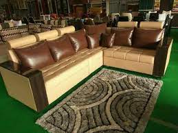 leather sofa set at rs 44000 piece