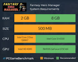 Fantasy Hero Manager System Requirements - Can I Run It? - PCGameBenchmark