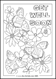 Get Well Soon Coloring Sheets Printable Get Well Soon Colouring