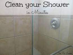 to clean glass shower doors effectively