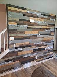Reclaimed Wood Accent Wall Rustic