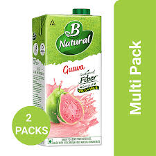 b natural guava juice made with