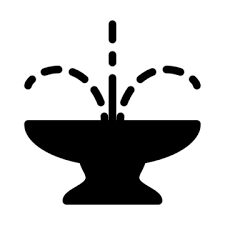 Fountain Landscape Png Vector Psd