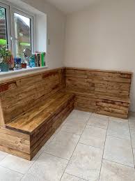 Reclaimed Wood Banquette Seating