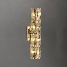 Stainless Steel Crystal Wall Sconces