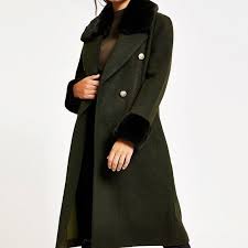 Unfollow river island coat 10 to stop getting updates on your ebay feed. River Island Jackets Coats Nwt Green Coat Wfaux Fur Sm River Island Poshmark
