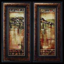 Tuscan Decor Art In Wide Frames In From