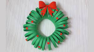 diy christmas wreath paper wreath