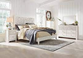Paxberry Whitewash King Bedroom Set