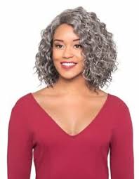 Details About Foxy Silver Synthetic Full Wig Curly Nellie Salt N Pepper Grey Colors