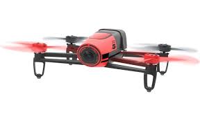 parrot bebop drone red quadcopter