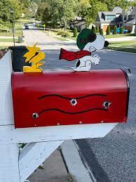 Snoopy Mailbox Red Baron Woodstock