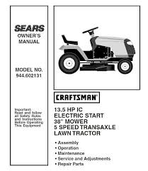 craftsman tractor parts manual 944 602131