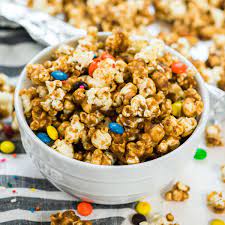 make caramel popcorn at home without