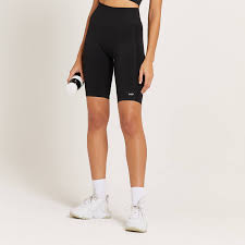 high waisted cycling shorts black