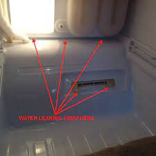 I opened rear cover of fridge and clean drain line. Fixed Rs267l Samsung Water In Bottom Of Refrigerator Part 2 Applianceblog Repair Forums