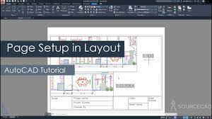 autocad page setup in layout or paper