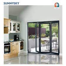 Aluminum Bi Folding Patio Glass Doors