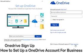 Onedrive Sign Up How To Set Up A Onedrive Account For