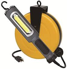 Professional Auto Repair Drop Lighting 8 Watt Bright 900 Lumen Cob Led Cord Reel Garage Shop Work Light Amazon Com