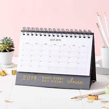 Personalised Make It Count 2019 Desk Calendar By Martha Brook