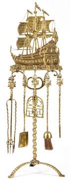antique brass nautical tall mast