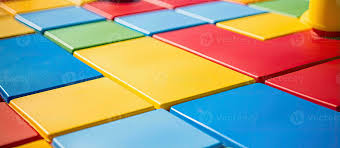 colorful rubber flooring in a children
