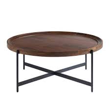 In Chestnut Round Wood Coffee Table