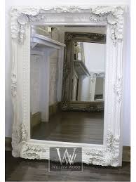 Ornate Rectangle Antique Wall Mirror