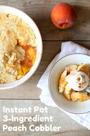 No need to make it perfect, we want a bumpy cobbled look, this is why it's. Instant Pot 3 Ingredient Peach Cobbler Plus Video 365 Days Of Slow Cooking And Pressure Cooking