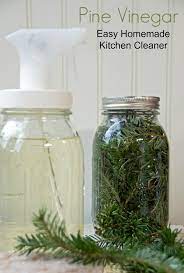 pine vinegar homemade kitchen cleaner