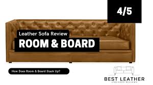 room board leather sofa review good