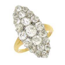 The classic, pure beauty of the diamond creates the perfect ring. Victorian Diamond Dinner Ring Aaron Faber