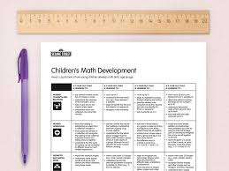 Math Development Chart Sesame Street In Communities