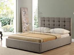 Grey Upholstered Fabric Bed Frame By Birlea