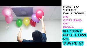 experiment how to stick balloons on
