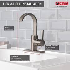 It is worth admiring with functionality that strong and durable. Centerset Single Handle Bathroom Faucet In Brushed Nickel Delta Mandolin 4 In Home Improvement Home Garden