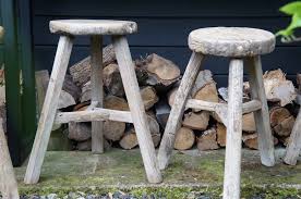 Wooden Stools Round Potting Shed