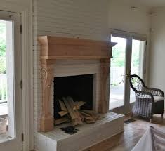 Fireplace And Mantel Makeover Between