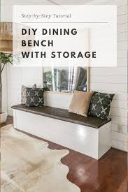 Diy Dining Room Bench With Storage Hot