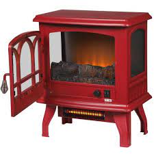 This little mini fireplace is electric and since i already have an electric space heater, there's nothing he could object to! Hampton Bay Kingham 400 Sq Ft Panoramic Infrared Electric Stove In Red With Electronic Thermostat Est 417 60 Y The Home Depot